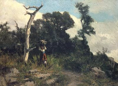 Paesaggio con figura - Museo di Roma, Palazzo Braschi, Roma
